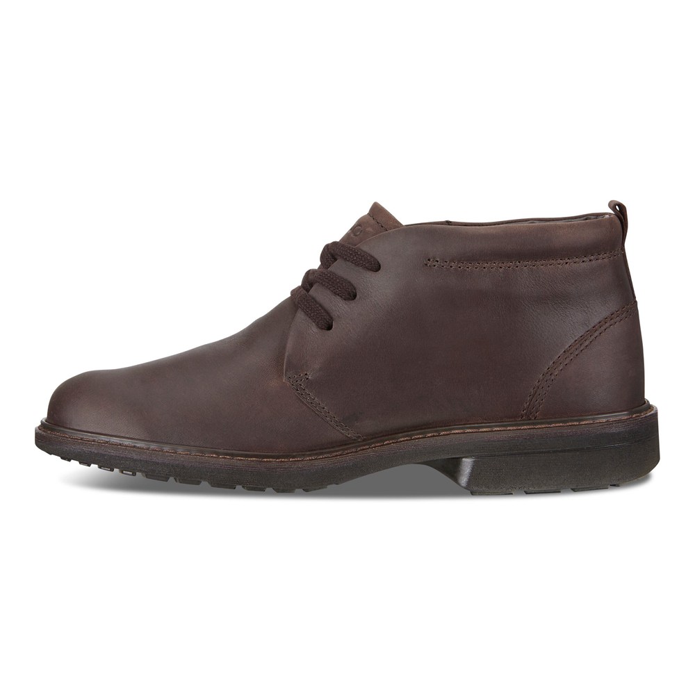 ECCO Mens Ankle Boots Brown - Turn - WDV-708921